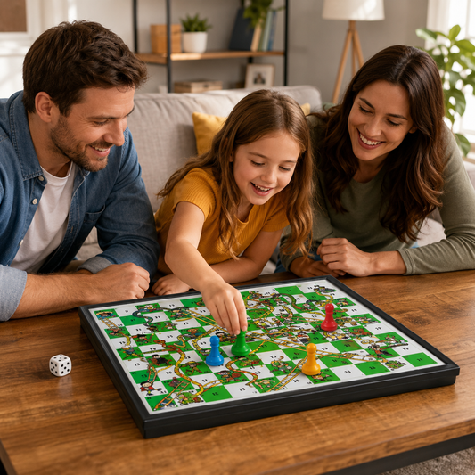 Classic Snakes & Ladders Board Game