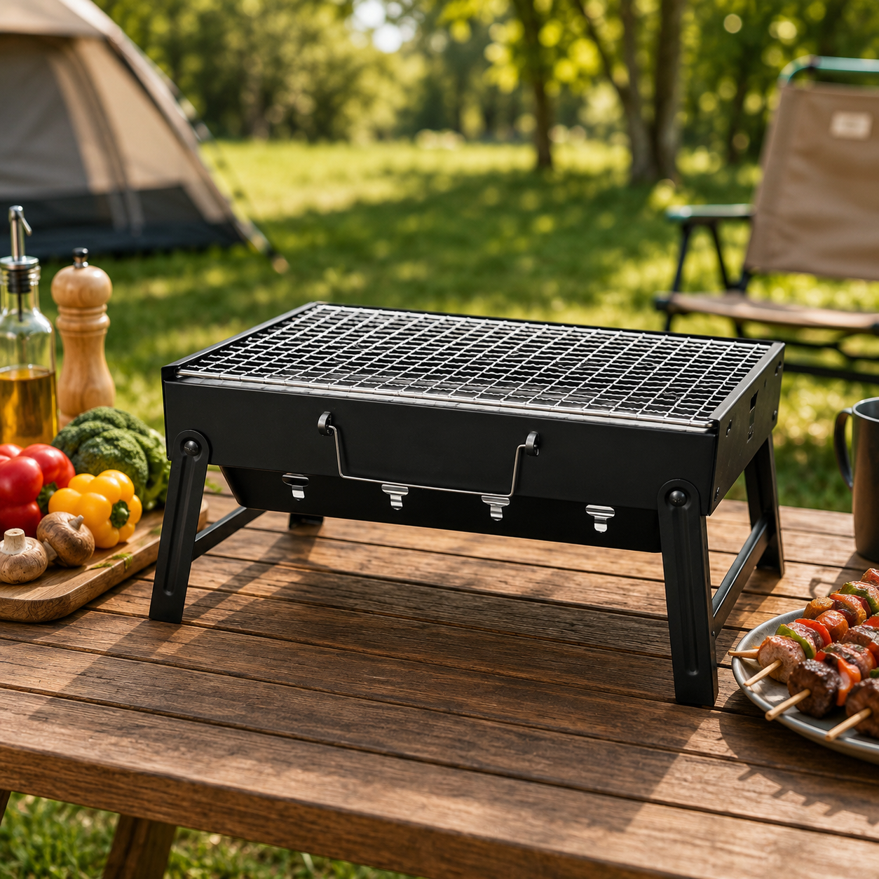 Small Foldable BBQ Stand