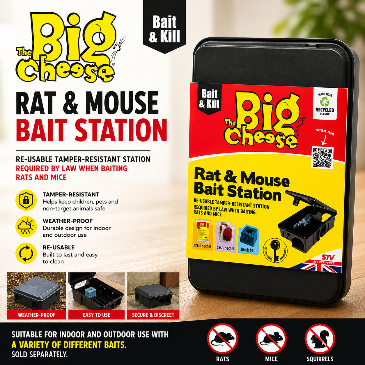 The Big Cheese Rat & Mouse Bait Station