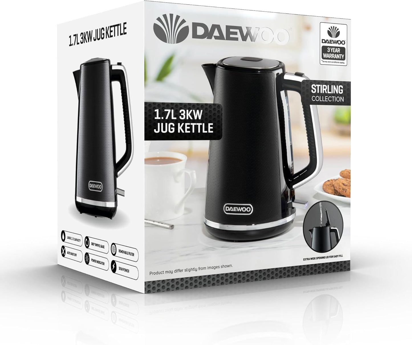 Daewoo Stirling 1.7L Jug Kettle