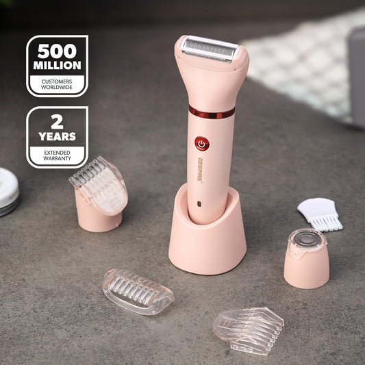 GEEPAS 3-in-1 Waterproof Lady Shaver Set