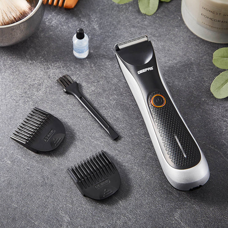 GEEPAS Pro-Shield Hair & Beard Trimmer with Light