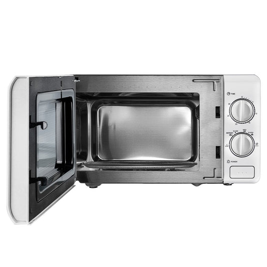 Daewoo 20L White Manual 800W Microwave with Stainless Steel Cavity SKU: SDA2075GE
