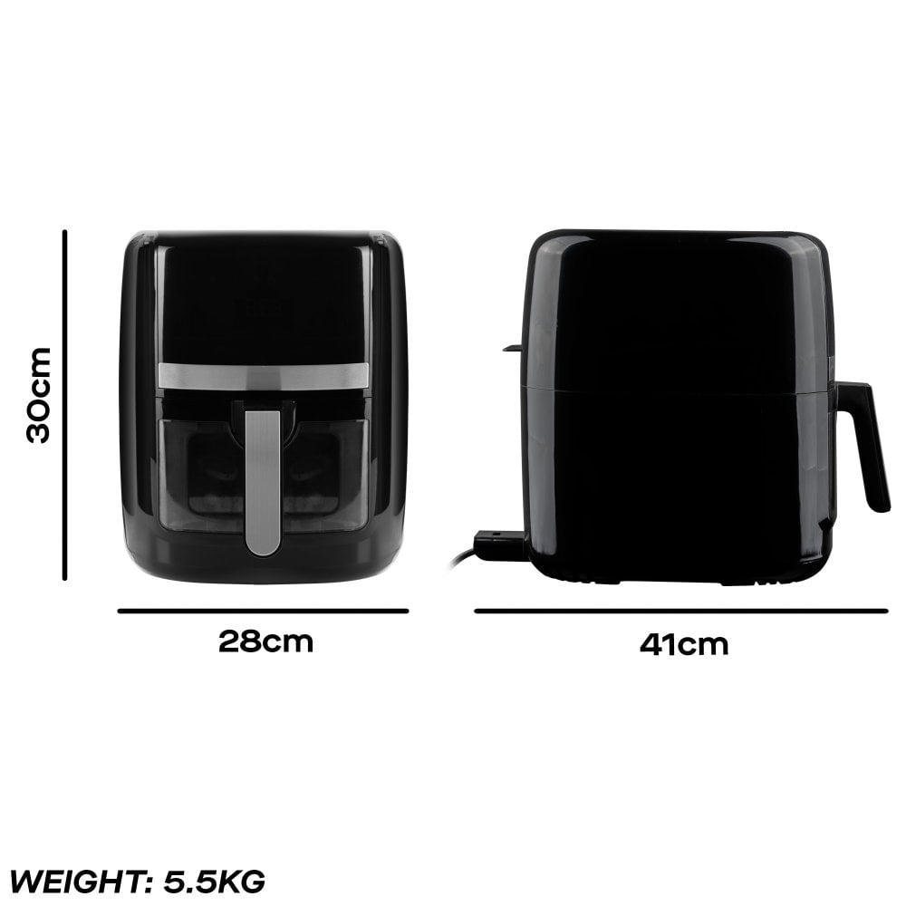 Daewoo 8L Air Fryer with Window & Divider