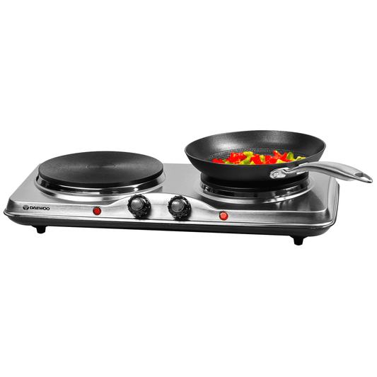 Daewoo Double Hot Plate – 2500W Portable Electric Hob