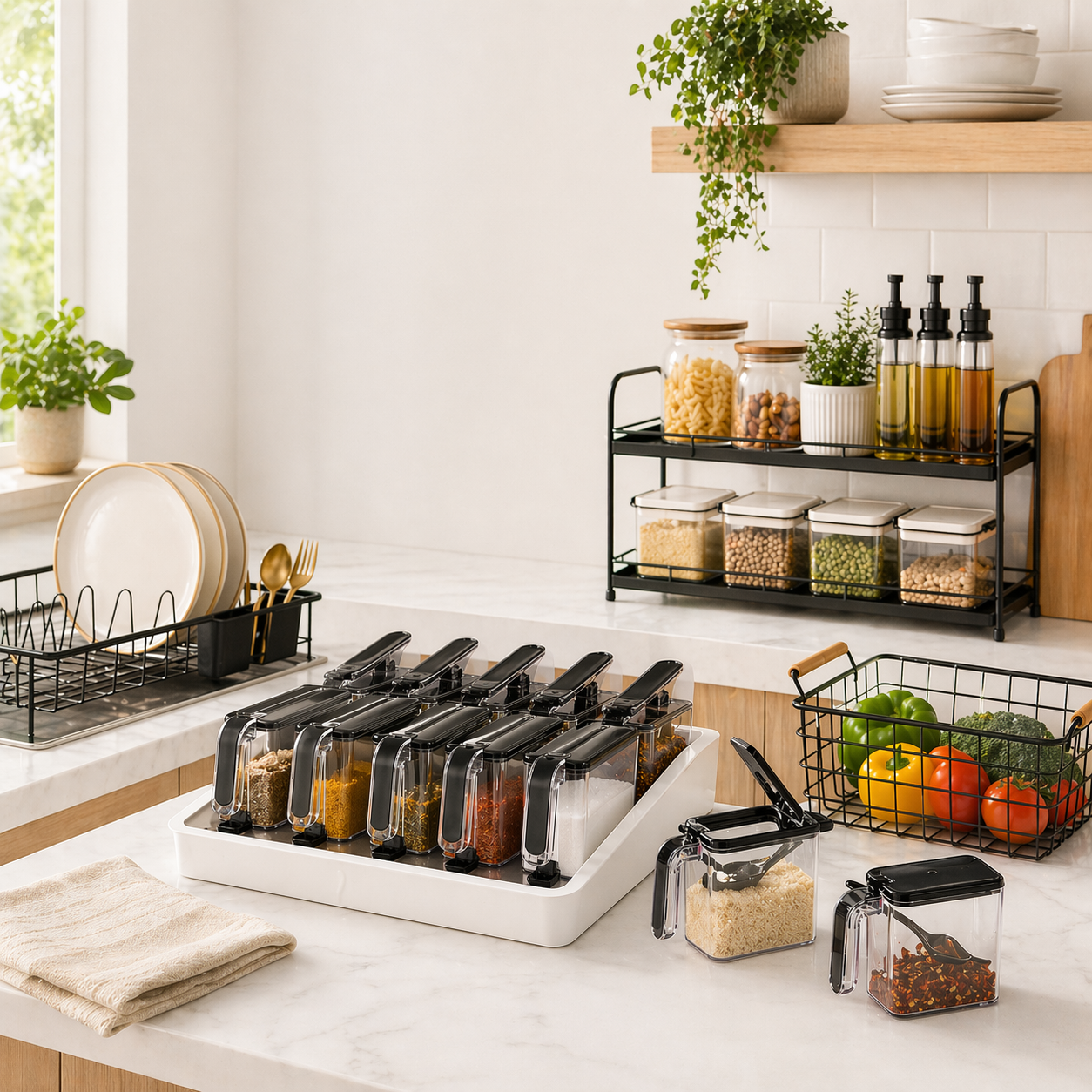 Kitchen Stand and Organisers