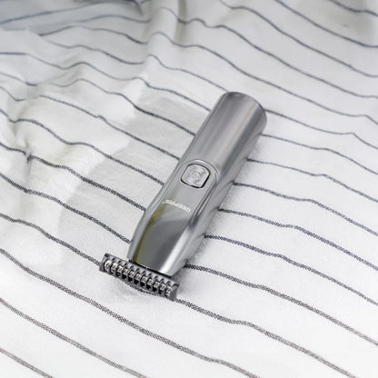 GEEPAS Brushed Stainless Steel Electric Rechargeable Hair & Beard Trimmer