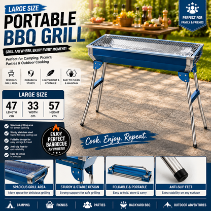 Large Foldable BBQ Stand