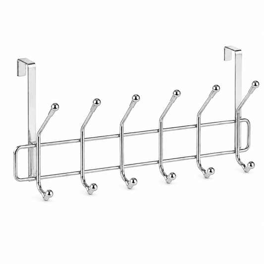 Stainless Steel Hook Over Door Hanger Rack