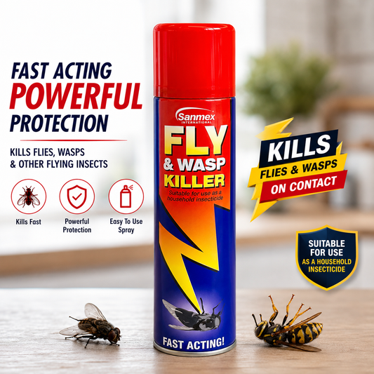 Sanmex Fly & Wasp Killer Spray – Fast Acting Household Insecticide