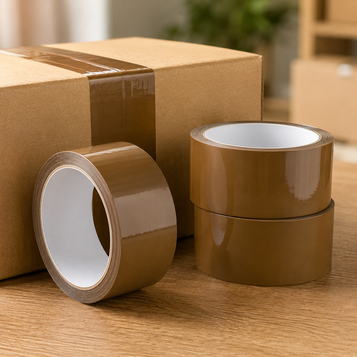 Brown Packaging Tape Pack of 3