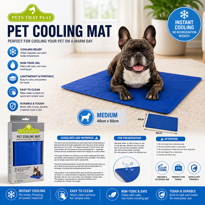 Pet Cooling Mat – Medium Size for Dogs & Cats