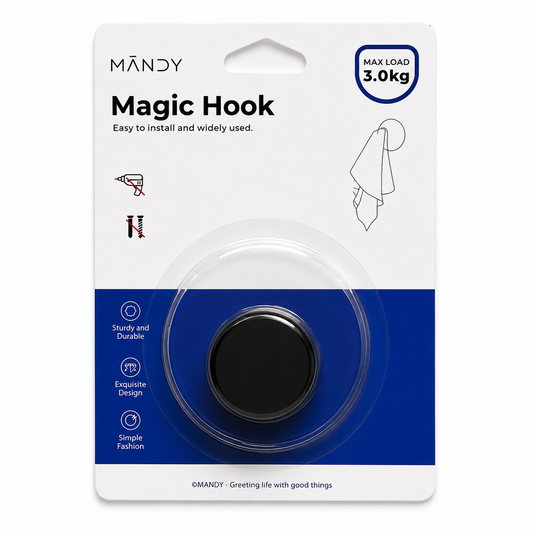 Magic Hook- Self Adhesive Wall Hook and Heavy Duty