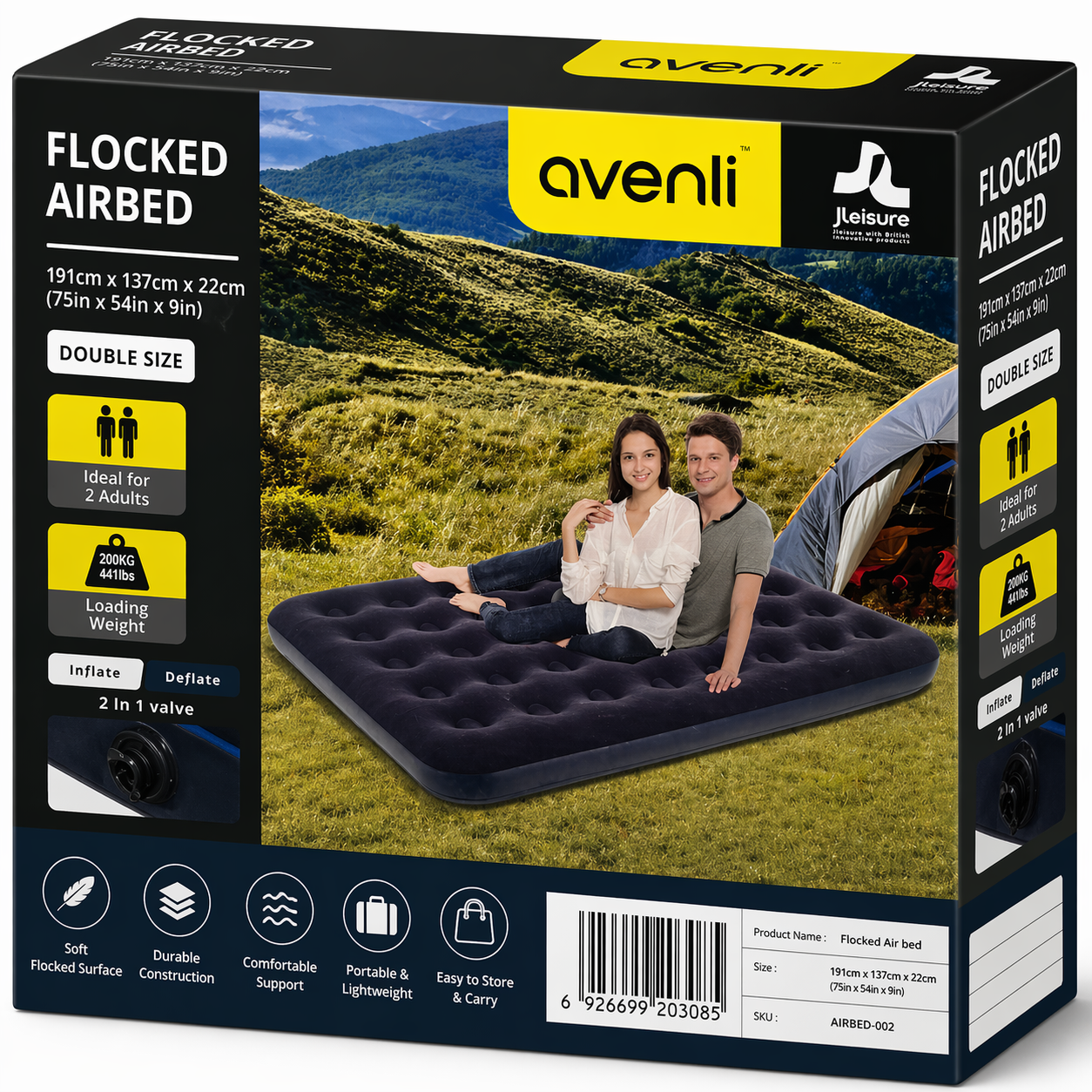 Flocked Air Bed