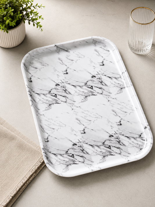 Elegant Marble Design Serving Tray-Small