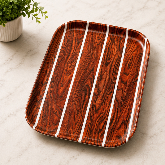 Premium Wood Grain Serving Tray- Small & Medium