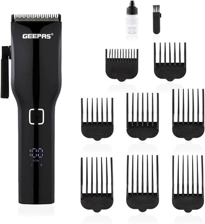 GEEPAS Professional Hair Clipper – Digital Electric Stubble Beard Trimmer, Hair Clipper