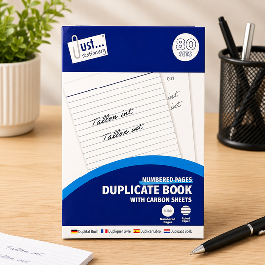 Duplicate Book with Carbon Sheets – 80 Numbered