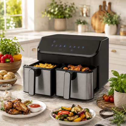 Daewoo 9L XL Digital Double Drawer Air Fryer