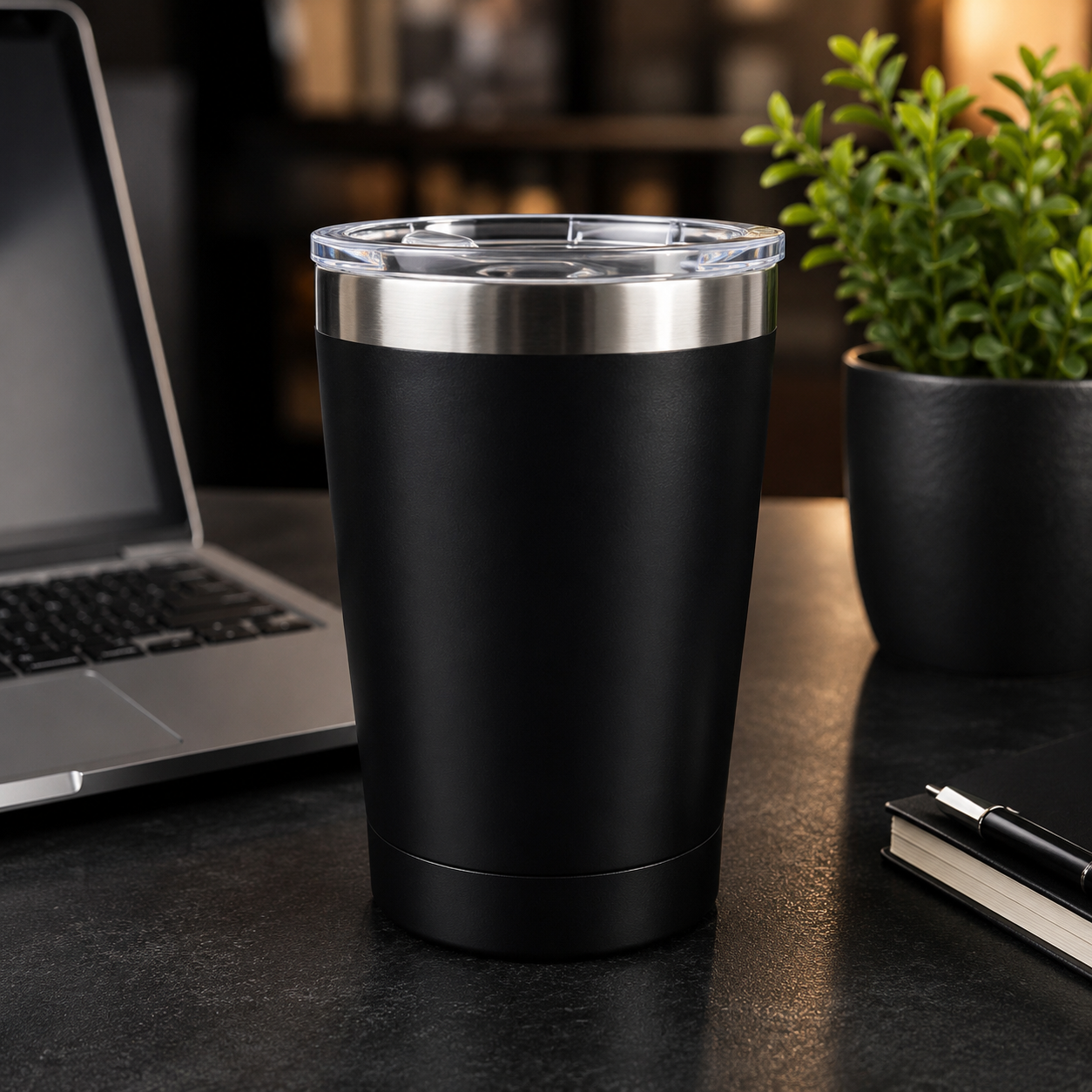 BeanBrew Coffee Mug 350ml -Black & Brown