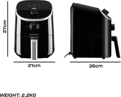 Daewoo 2L Compact Manual Air Fryer