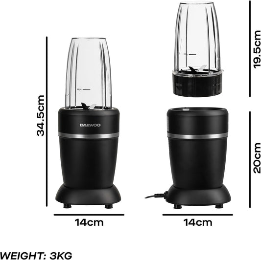 Daewoo Ultra Blend 1000W Personal Blender – High Power Smoothie Maker