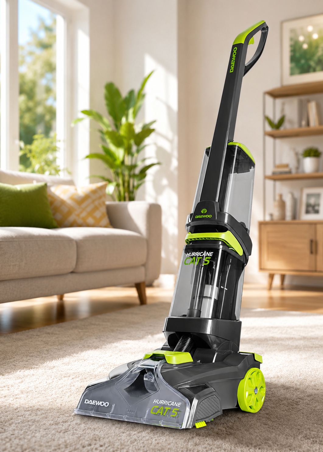 Daewoo Hurricane Cat 5 Upright Carpet Cleaner Washer – 800W