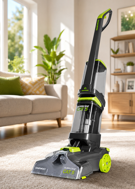 Daewoo Hurricane Cat 5 Upright Carpet Cleaner Washer – 800W