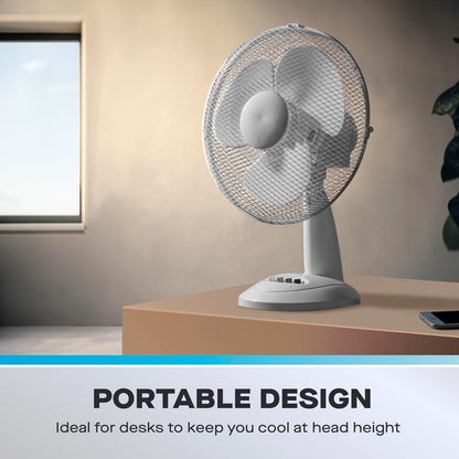 Daewoo 12 Inch Oscillating Desk Fan