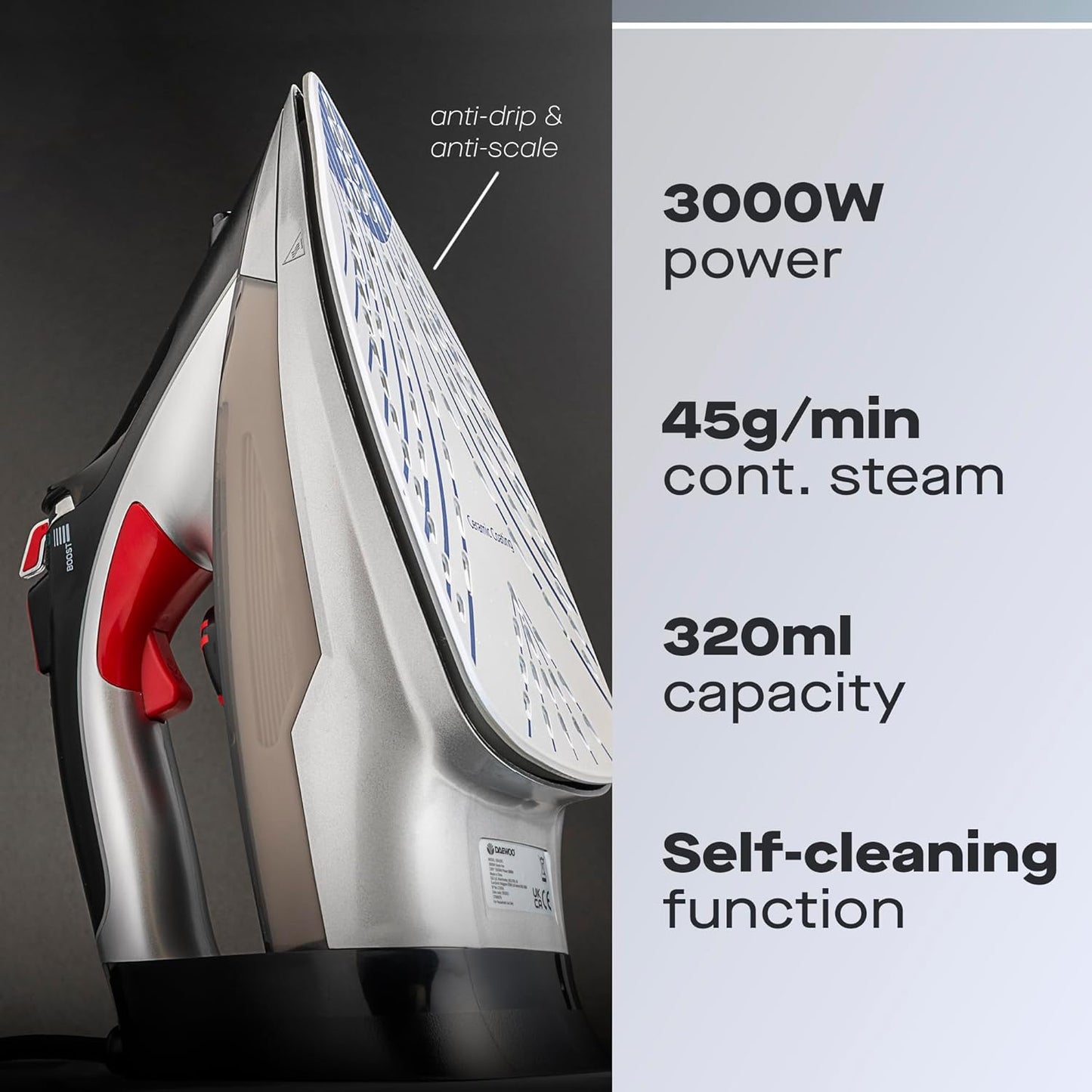 Daewoo Glide Iron, The Power Glide, 3000W