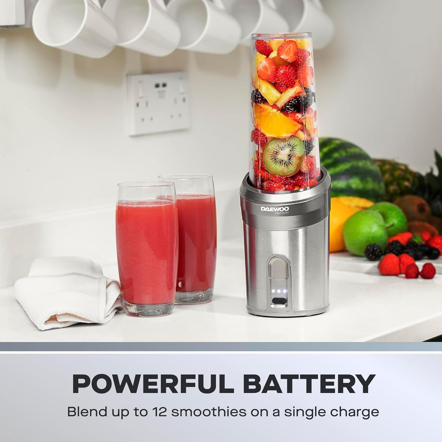 Daewoo Cordless Portable Blender – 450ml