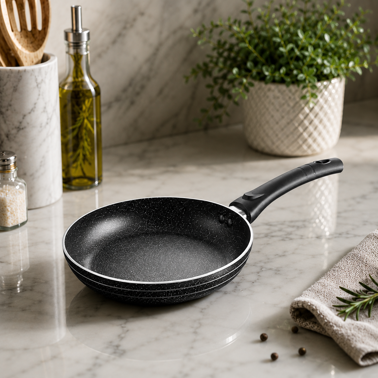 Non Stick Frying Pan with Marble Stone Coating 22cm-32cm