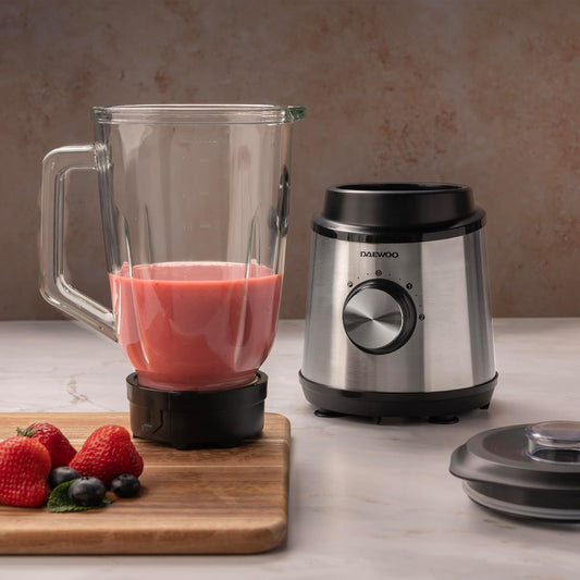 Daewoo 2-in-1 Jug Blender & Grinder – 1500ml Family Blender  Black