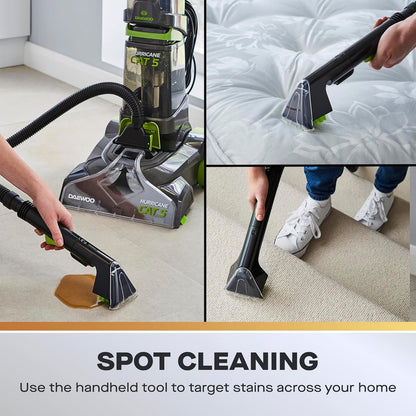 Daewoo Hurricane Cat 5 Upright Carpet Cleaner Washer – 800W
