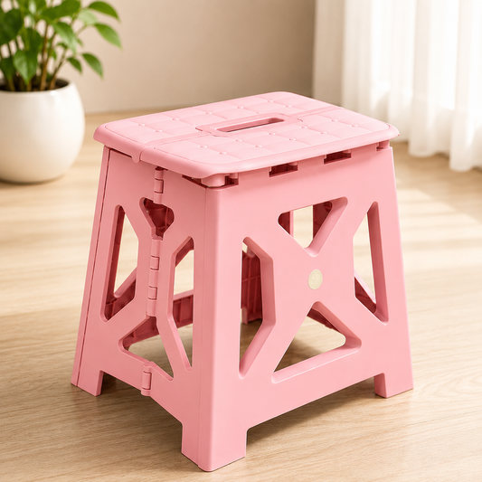 Foldable Plastic Stool 33cm- Heavy Duty Portable Stool