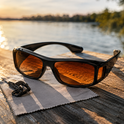 HD Vision Wrap Around Sunglasses Fits Over Prescription Glasses UV400