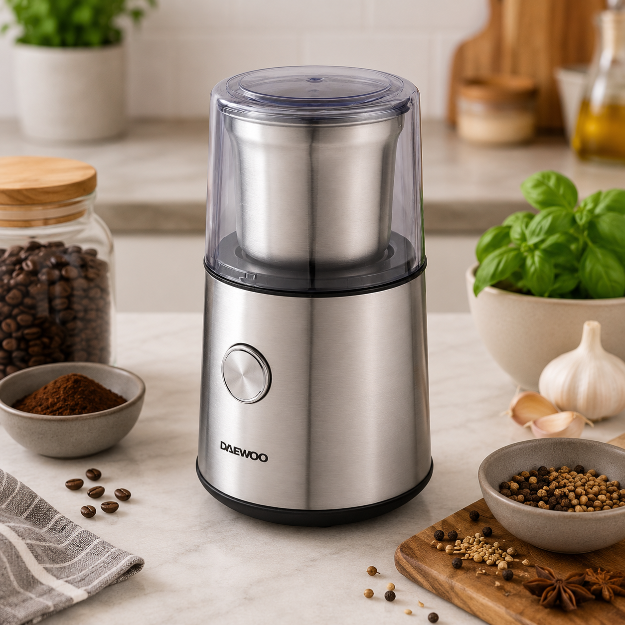 Daewoo Wet & Dry Coffee & Spice Grinder – 200W