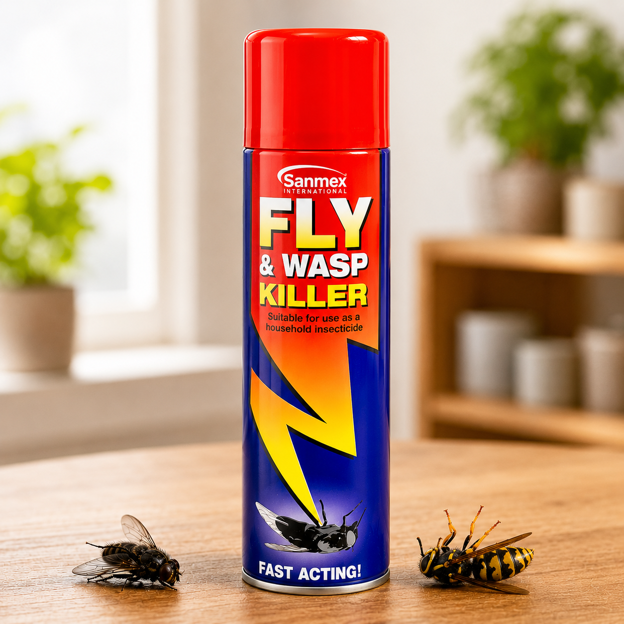 Sanmex Fly & Wasp Killer Spray – Fast Acting Household Insecticide