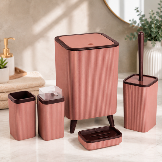 5 Piece Bathroom Accessories Set