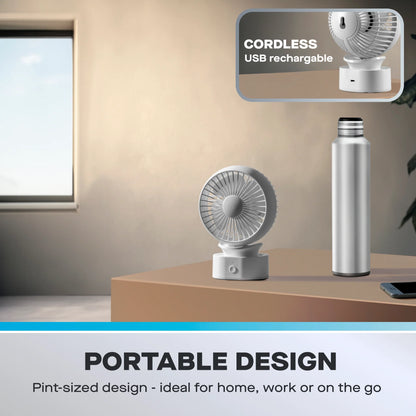 Mini USB Rechargeable Fan 4 Inch Desktop Fan