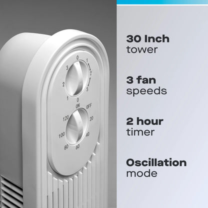 Daewoo Slimline Tower Fan 50W