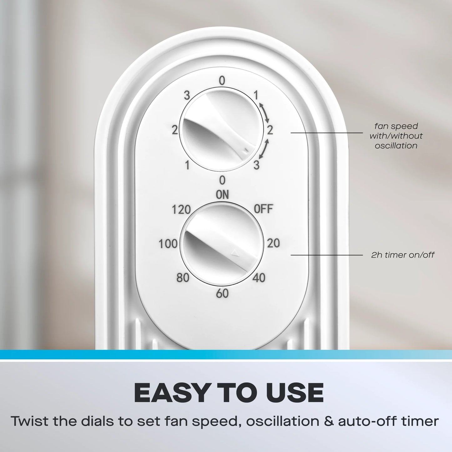 Daewoo Slimline Tower Fan 50W