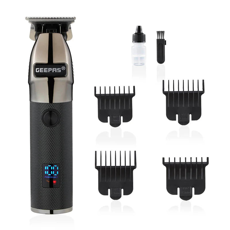 GEEPAS 4-in-1 Rechargeable Trimmer and Clipper with LED Display