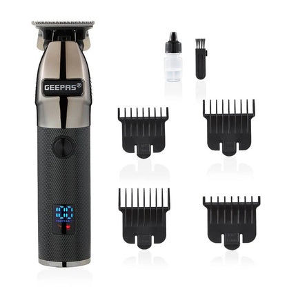 GEEPAS 4-in-1 Rechargeable Trimmer and Clipper with LED Display