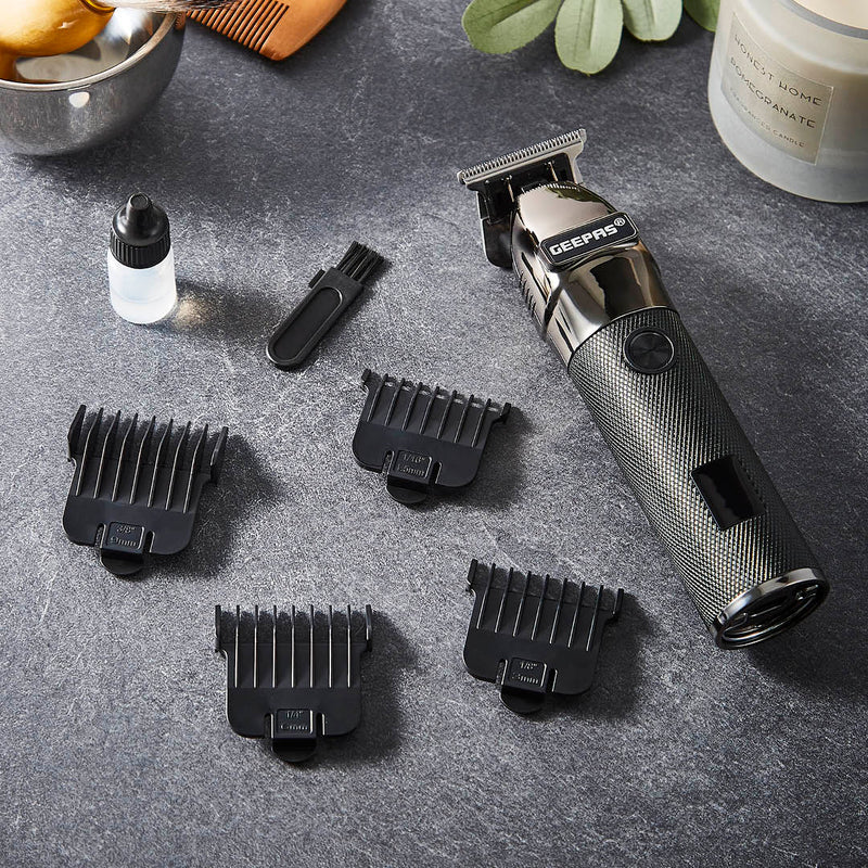 GEEPAS 4-in-1 Rechargeable Trimmer and Clipper with LED Display
