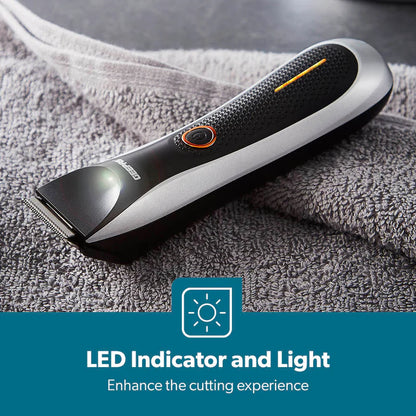 GEEPAS Pro-Shield Hair & Beard Trimmer with Light