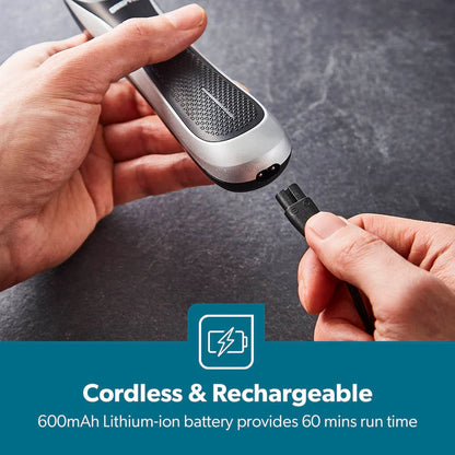 GEEPAS Pro-Shield Hair & Beard Trimmer with Light
