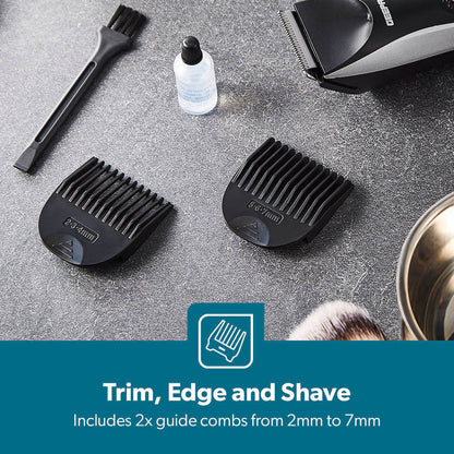 GEEPAS Pro-Shield Hair & Beard Trimmer with Light