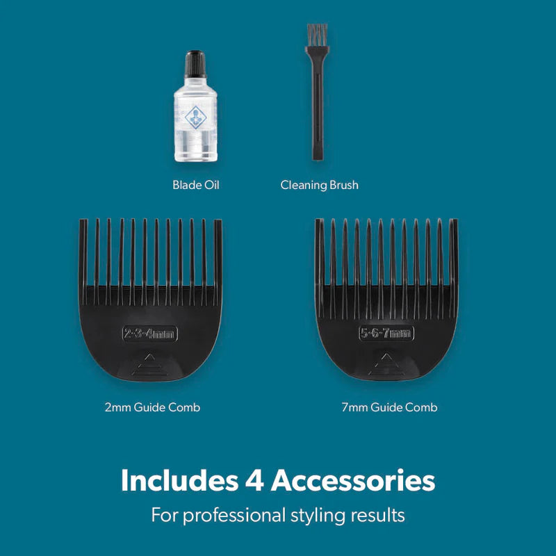 GEEPAS Pro-Shield Hair & Beard Trimmer with Light