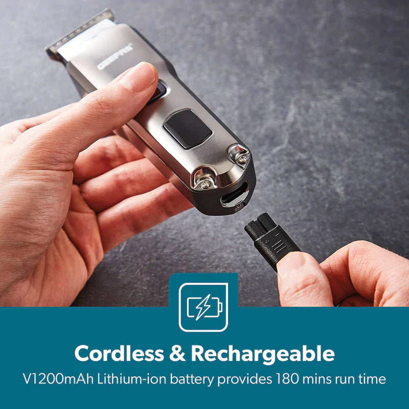 GEEPAS Waterproof and Rechargeable Hair & Beard Trimmer